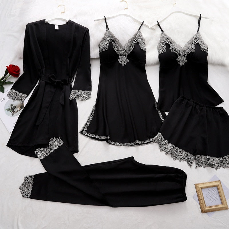 Elegant Satin Pajama Set for Women with Adjustable Straps | Luxurious Comfort for Sensitive Skin 0