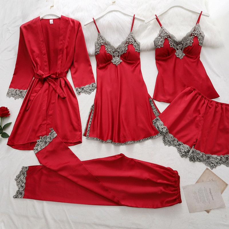 Elegant Satin Pajama Set for Women with Adjustable Straps | Luxurious Comfort for Sensitive Skin 6