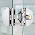 Elegant Sliding Door Lock | Stainless Steel Glass Door Security with Easy Installation 11