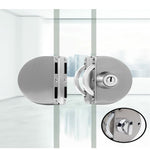 Elegant Sliding Door Lock | Stainless Steel Glass Door Security with Easy Installation 2