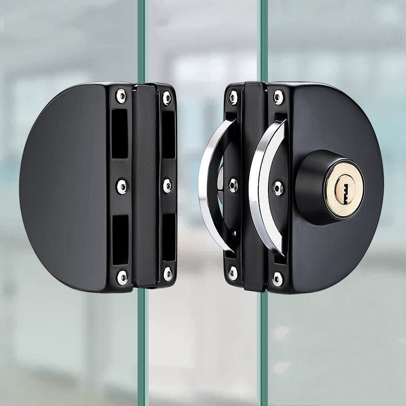 Elegant Sliding Door Lock | Stainless Steel Glass Door Security with Easy Installation 9