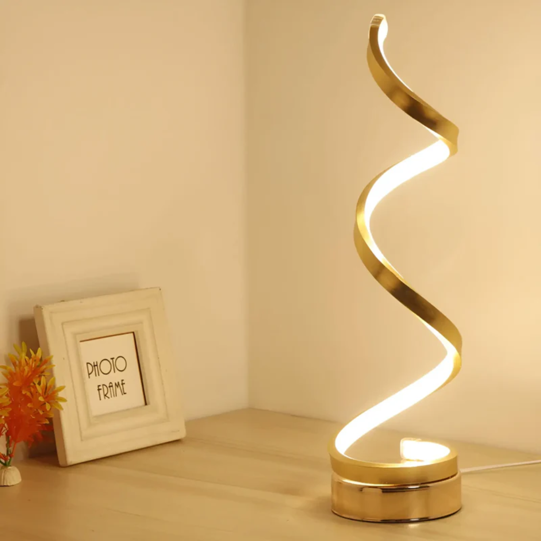 Elegant Spiral | Dimmable Table Lamp with Energy-Efficient LED | Modern Design for Eye Comfort 6