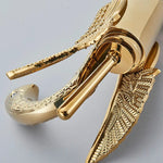 Elegant Swan | Single Handle Golden Basin Faucet with Luxurious Finish | Contemporary Design for Modern Bathrooms 6