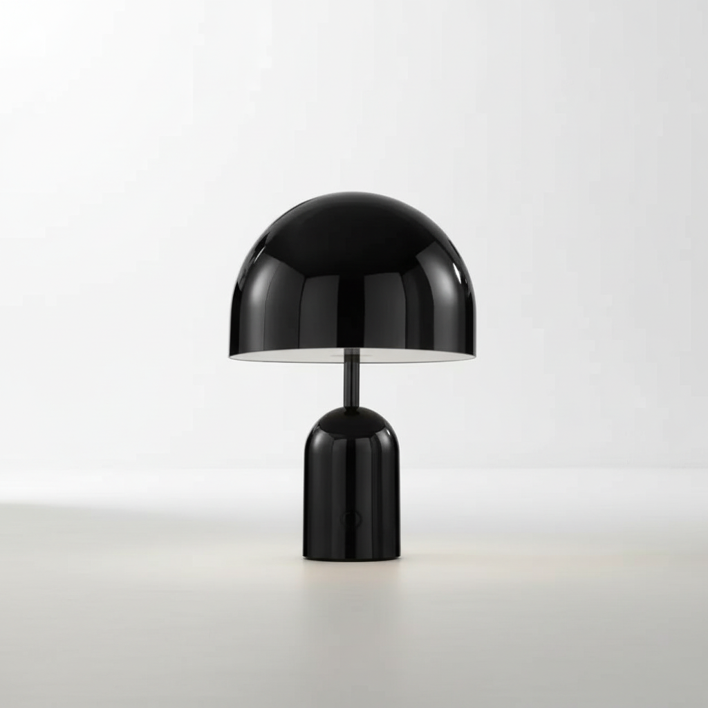 Elegant Table Lamp with Polished Chrome Finish & Dimmable Functionality | Modern Design for Versatile Lighting 4