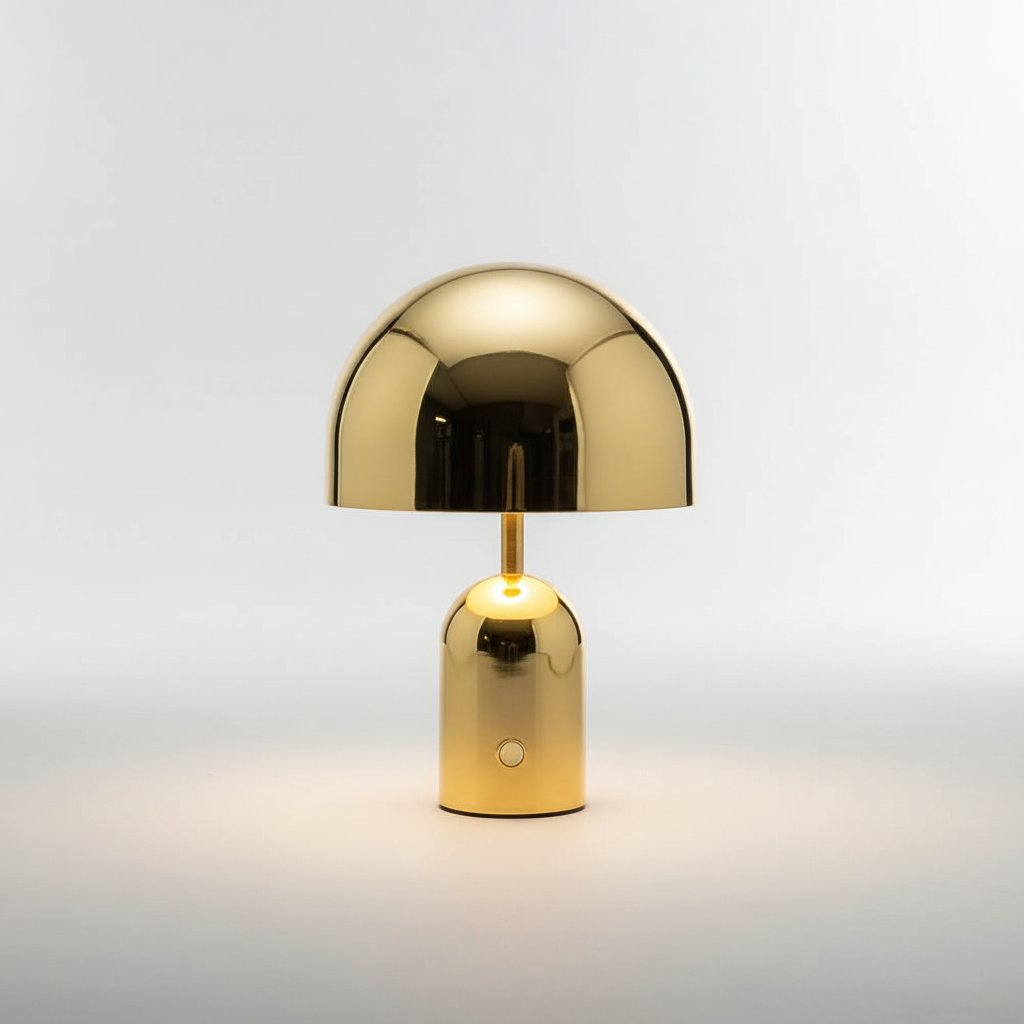 Elegant Table Lamp with Polished Chrome Finish & Dimmable Functionality | Modern Design for Versatile Lighting 5