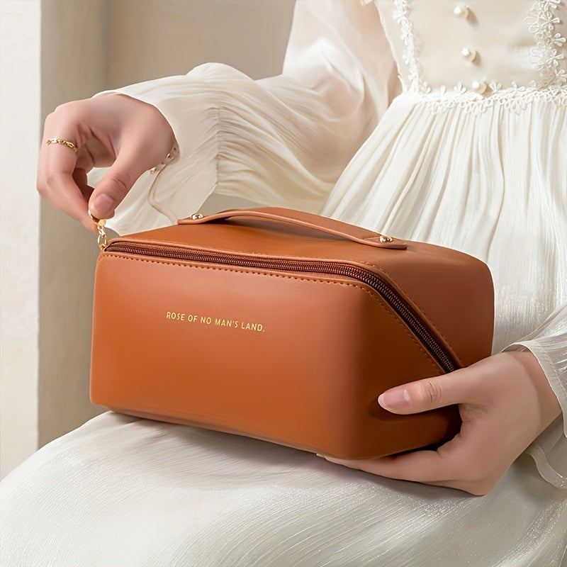 Elegant Toiletry Organizer | Makeup Bag with Zip Closure for Travel 0