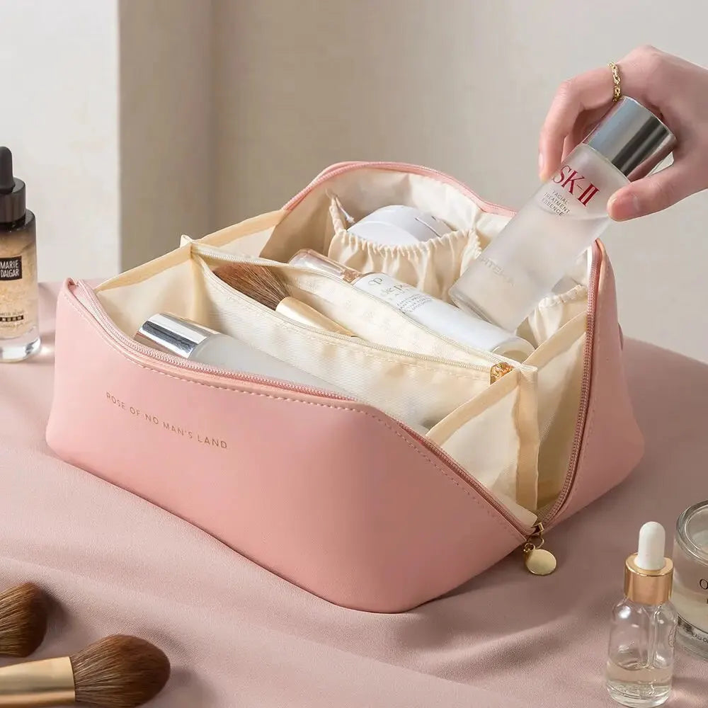 Elegant Toiletry Organizer | Makeup Bag with Zip Closure for Travel 9