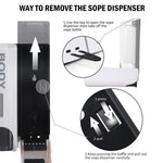 Elegant Wall-Mounted Shower Dispenser | Shampoo and Conditioner Holder with Generous Capacity for Organized Bathroom Space 8