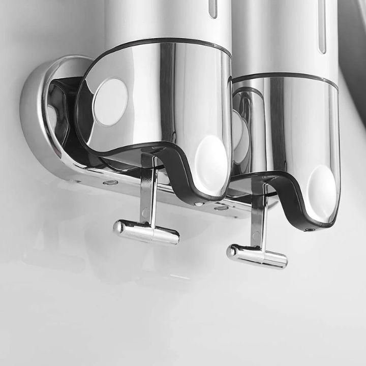 Elegant Wall-Mounted Soap Dispenser with Stainless Steel Design | Space-Saving Solution for Modern Bathrooms 6