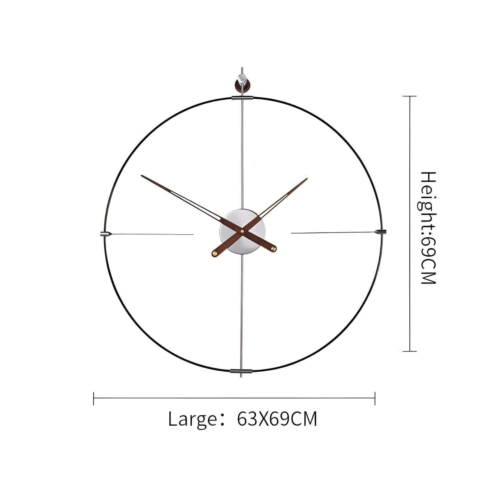 Elegant Wall Clock | Large Metal Design with Minimalist Style | Perfect for Modern Interiors 5