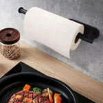 Elegant Wall Kitchen Paper Towel Holder | Drill-Free & Space-Saving Design for Organized Surfaces 2