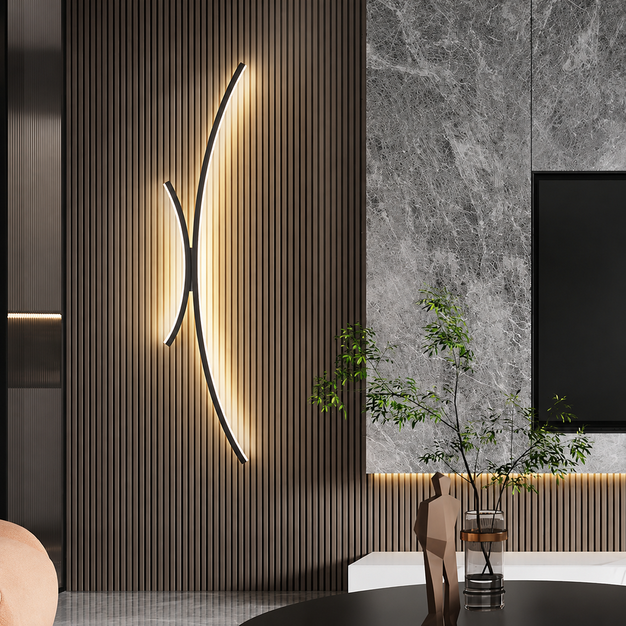 Elegant Wall Sconce Light with Soft LED Glow | Modern Design for Versatile Spaces 0