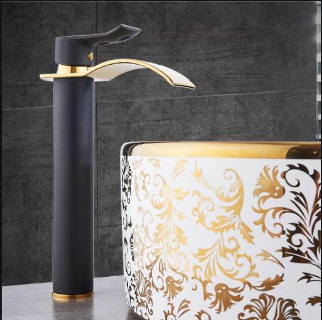 Elegant Waterfall Bathroom Faucet Mixer Tap with Durable Brass Construction | Luxurious Design for Modern Bathrooms 4