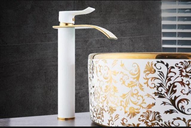 Elegant Waterfall Bathroom Faucet Mixer Tap with Durable Brass Construction | Luxurious Design for Modern Bathrooms 5