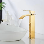 Elegant Waterfall Bathroom Faucet Mixer Tap with Durable Brass Construction | Luxurious Design for Modern Bathrooms 7