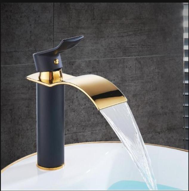 Elegant Waterfall Bathroom Faucet Mixer Tap with Durable Brass Construction | Luxurious Design for Modern Bathrooms 9