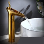 Elegant Waterfall Bathroom Faucet with Antique Brass Finish | Smooth Cascading Flow for Luxurious Sinks 15