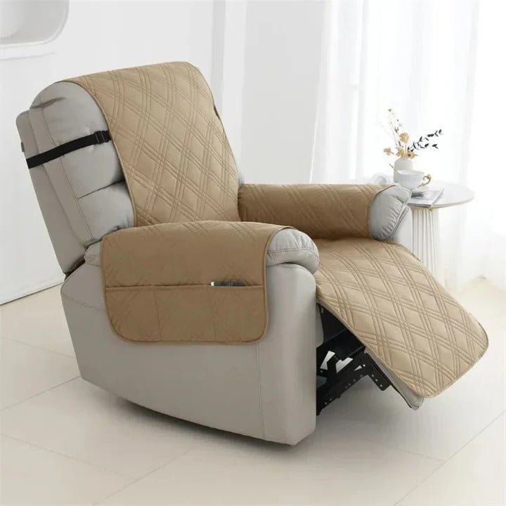 Elegant Waterproof Recliner Cover with Quilted Design for Ultimate Protection 0