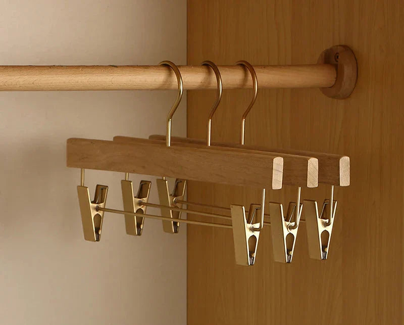 Elegant Wood Hangers | Set of 2 Premium Cedar Hangers with Wide Shoulders for Clothing Organization 4