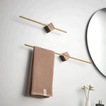 Elegant Wood Towel Holder | Minimalist Wall-Mounted Design for Organized Storage 3