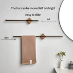 Elegant Wood Towel Holder | Minimalist Wall-Mounted Design for Organized Storage 4
