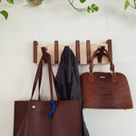 Elegant Wooden Coat Rack with Folding Piano Design | Space-Saving Organizer for Coats and Bags 3