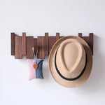Elegant Wooden Coat Rack with Folding Piano Design | Space-Saving Organizer for Coats and Bags 4