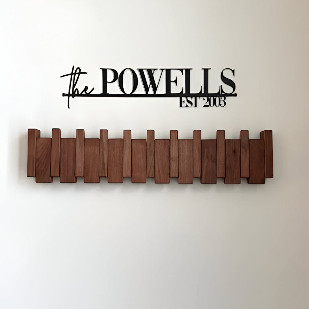 Elegant Wooden Coat Rack with Folding Piano Design | Space-Saving Organizer for Coats and Bags 6