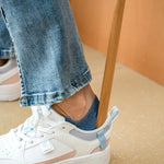 Elegant Wooden Long Shoehorn with Magnetic Wall Mount for Easy Use 1
