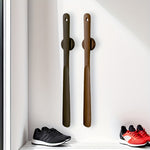 Elegant Wooden Long Shoehorn with Magnetic Wall Mount for Easy Use 2