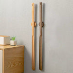 Elegant Wooden Long Shoehorn with Magnetic Wall Mount for Easy Use 3
