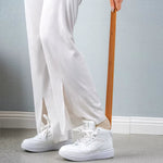 Elegant Wooden Long Shoehorn with Magnetic Wall Mount for Easy Use 4