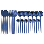 Elegant | 24-Piece Cutlery Set with Smooth Handles | Stainless Steel Silverware for Everyday and Special Occasions 14