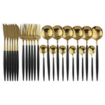 Elegant | 24-Piece Cutlery Set with Smooth Handles | Stainless Steel Silverware for Everyday and Special Occasions 16