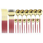 Elegant | 24-Piece Cutlery Set with Smooth Handles | Stainless Steel Silverware for Everyday and Special Occasions 17
