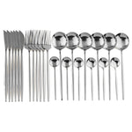 Elegant | 24-Piece Cutlery Set with Smooth Handles | Stainless Steel Silverware for Everyday and Special Occasions 3