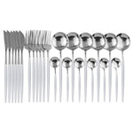 Elegant | 24-Piece Cutlery Set with Smooth Handles | Stainless Steel Silverware for Everyday and Special Occasions 5