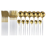 Elegant | 24-Piece Cutlery Set with Smooth Handles | Stainless Steel Silverware for Everyday and Special Occasions 6