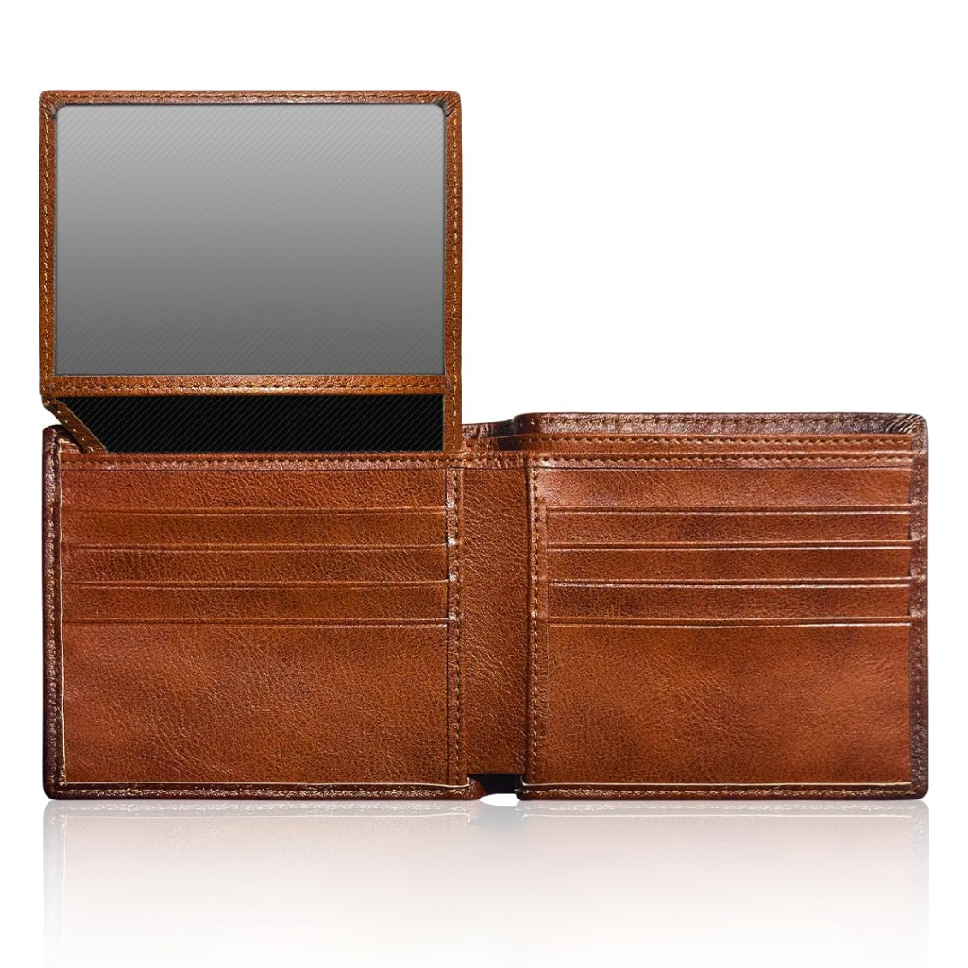 EliteFold | Men's Bifold Wallet with RFID Blocking Technology | Stylish Leather Design for Everyday Use 0