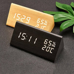 Elora Wooden LED Alarm Clock with HD Display & Adjustable Brightness | Modern Design for Smart Functionality 1