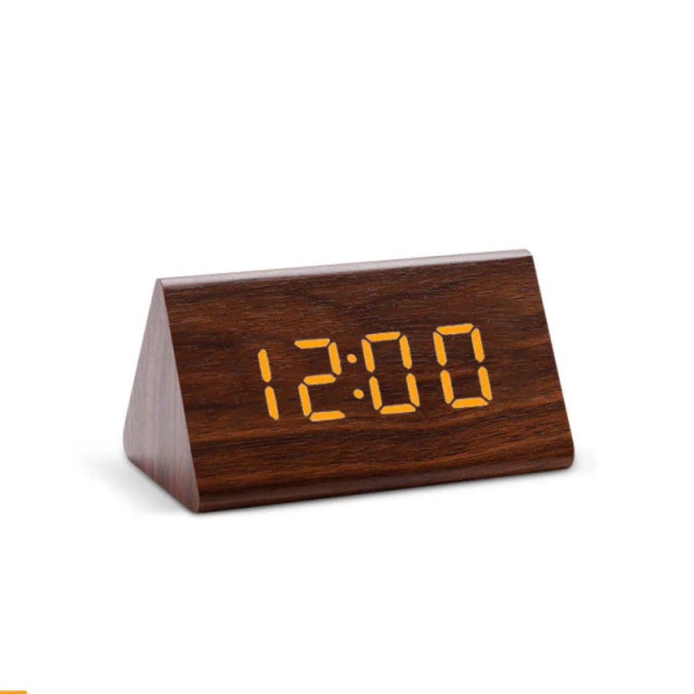 Elora Wooden LED Alarm Clock with HD Display & Adjustable Brightness | Modern Design for Smart Functionality 10