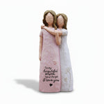 Emotional Embrace | Mother Daughter Figurine with Heartfelt Design | Meaningful Home Decor for Family Bonds 5
