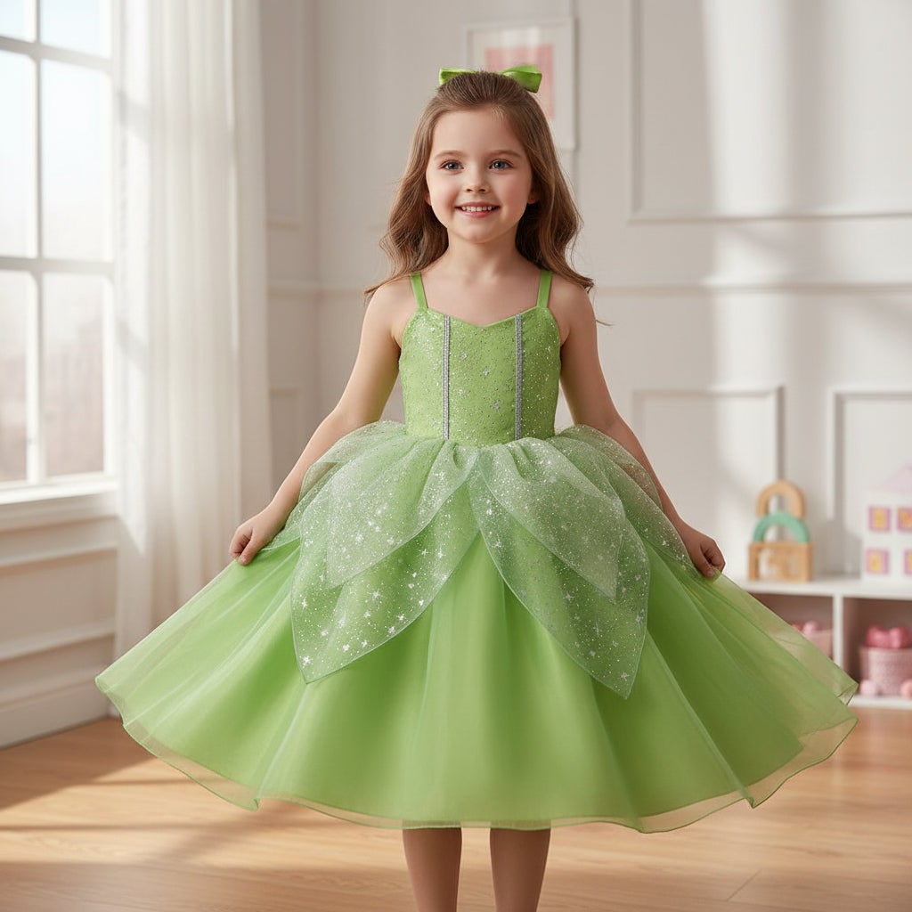 Enchanting Fairy Princess Dress Set for Girls with Accessories | Perfect for Halloween and Role Play 0