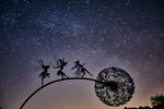 Enchanting Garden Fairies | Metal Dandelion Decorations with Magical Design | Whimsical Touch for Outdoor Spaces 2