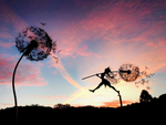 Enchanting Garden Fairies | Metal Dandelion Decorations with Magical Design | Whimsical Touch for Outdoor Spaces 4