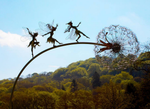 Enchanting Garden Fairies | Metal Dandelion Decorations with Magical Design | Whimsical Touch for Outdoor Spaces 7