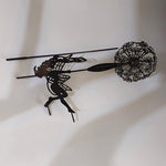 Enchanting Garden Sculpture | Fairy and Dandelion Dance Decoration with Durable Metal Design | Magical Outdoor Art for Your Landscape 2