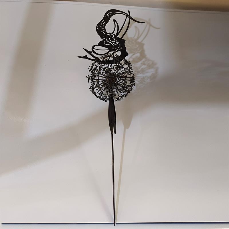 Enchanting Garden Sculpture | Fairy and Dandelion Dance Decoration with Durable Metal Design | Magical Outdoor Art for Your Landscape 5