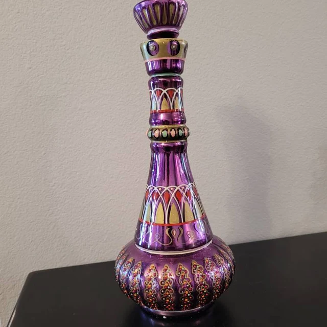 Enchanting Genie Bottle | Handcrafted Glass Design with Reflective Finish | Unique Decorative Piece for Home Decor 8