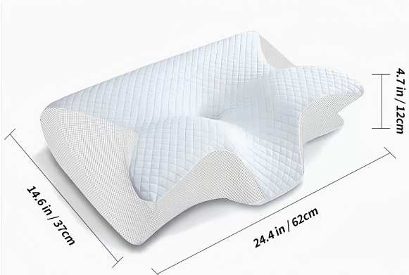 Ergonomic Anti-Snore Pillow with Memory Foam for Better Breathing & Sleep 0